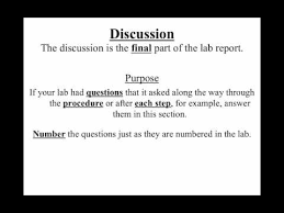 Video 1.9 - How To Write A Lab Report - Discussions - YouTube