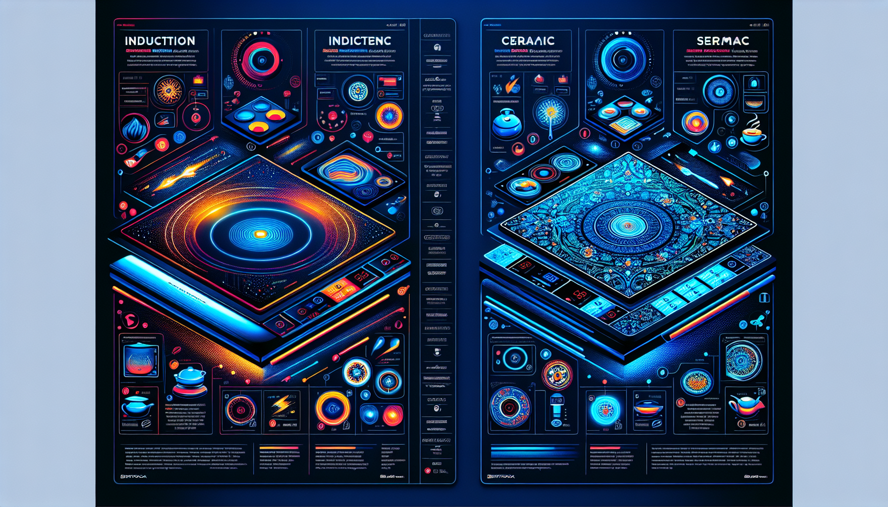 Comparaison entre plaques de cuisson à induction et vitrocéramique.