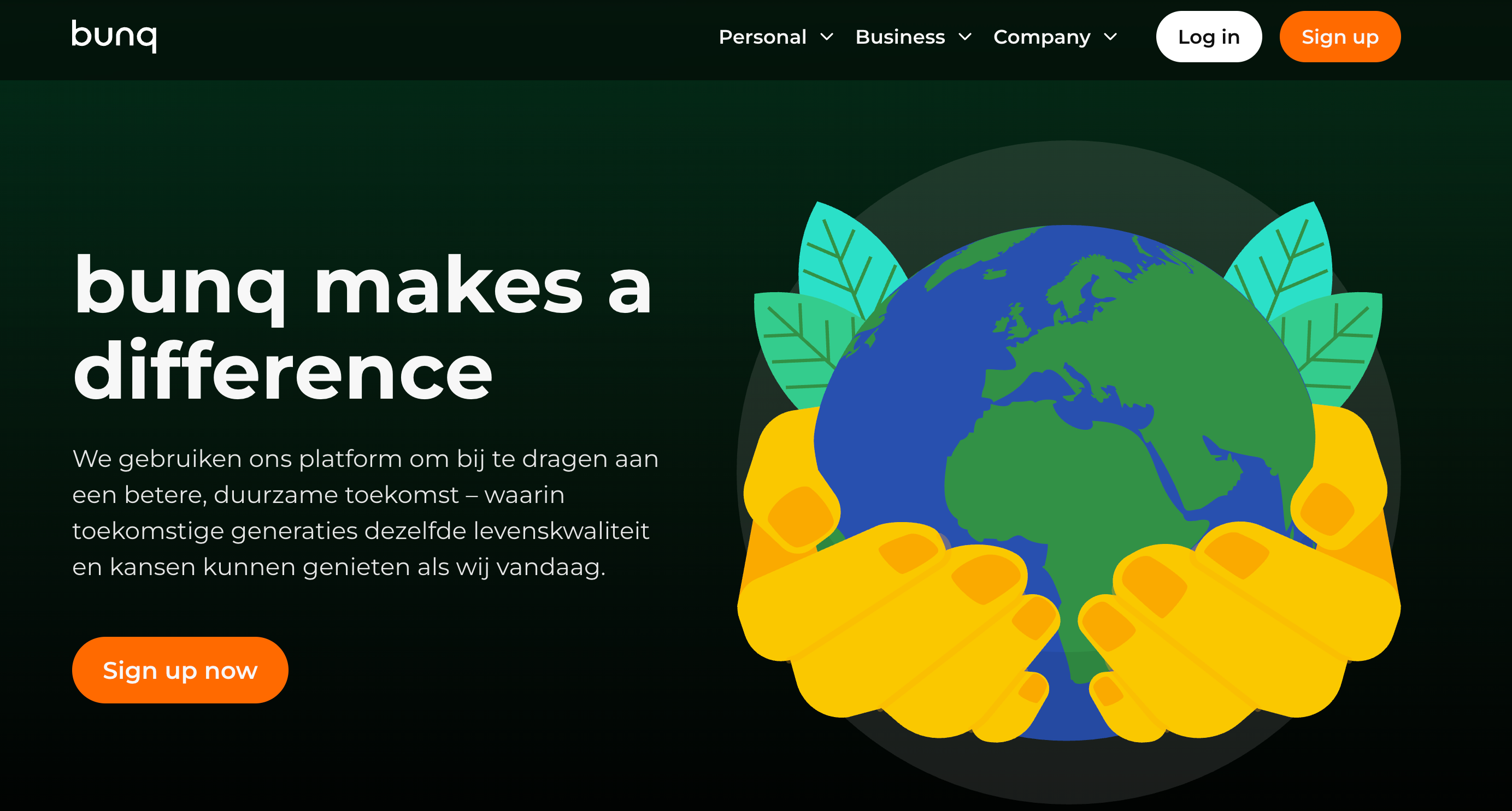 Bunq website