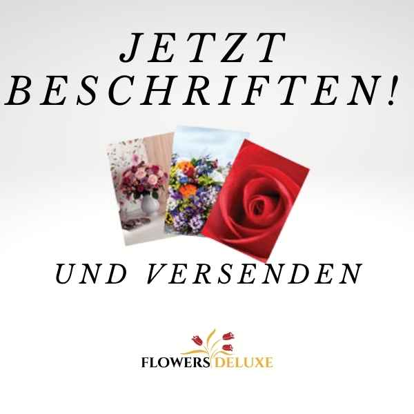 Blumenstraußgruß mit Grußkarte verschicken