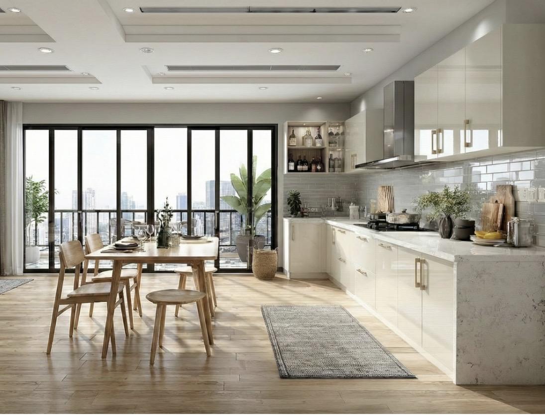 Cream modern kitchen