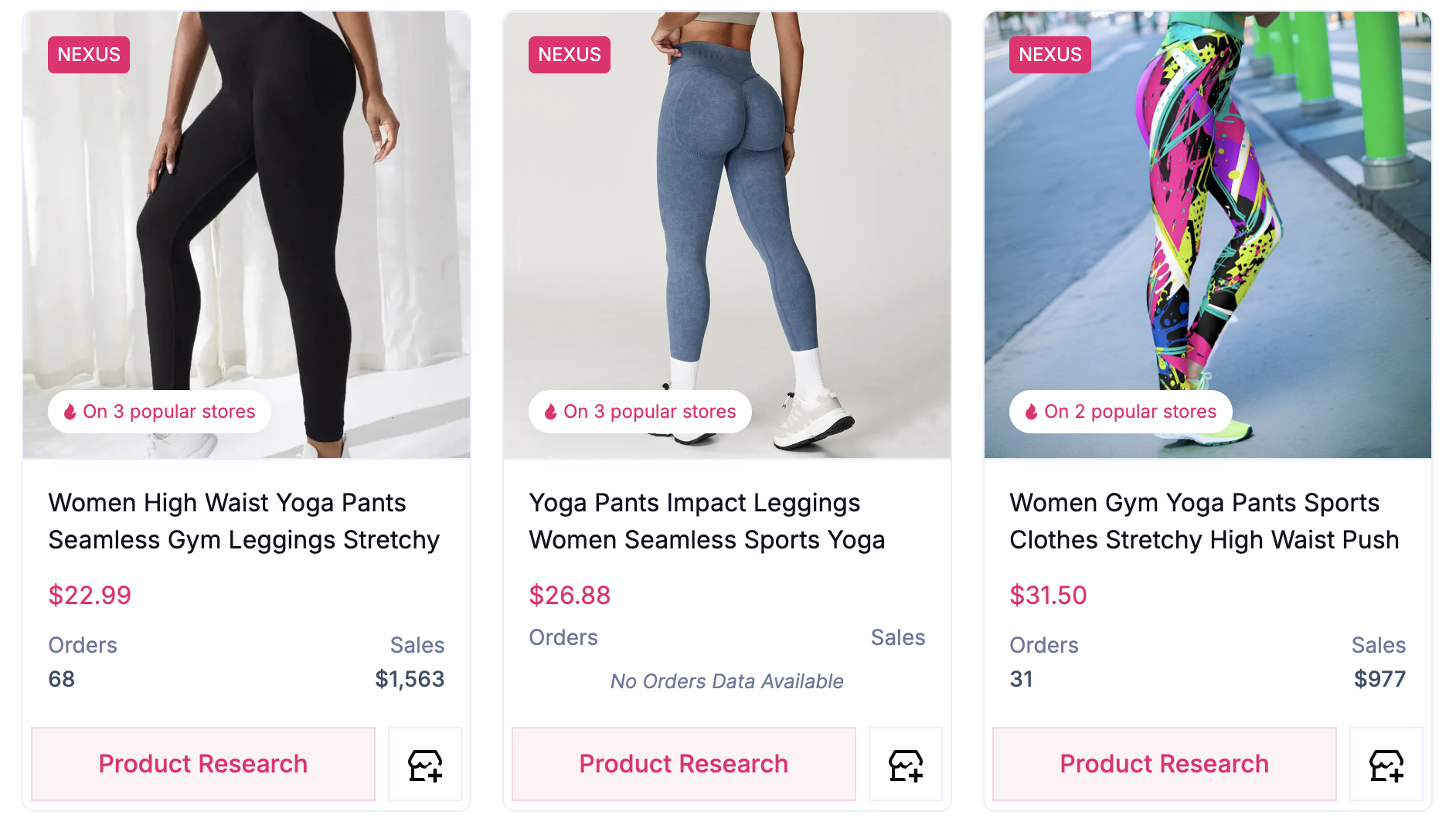 dropship fitness products - gym leggings