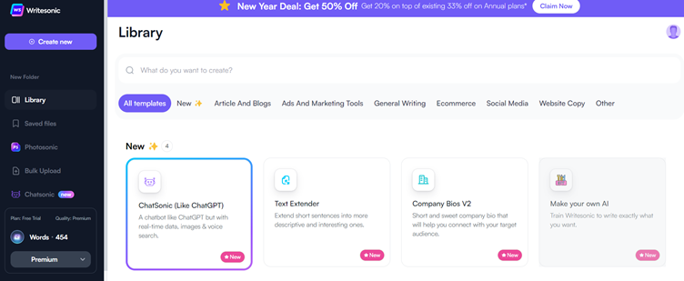 Writesonic Templates