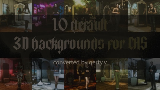 10 Default 3D Backgrounds For CAS