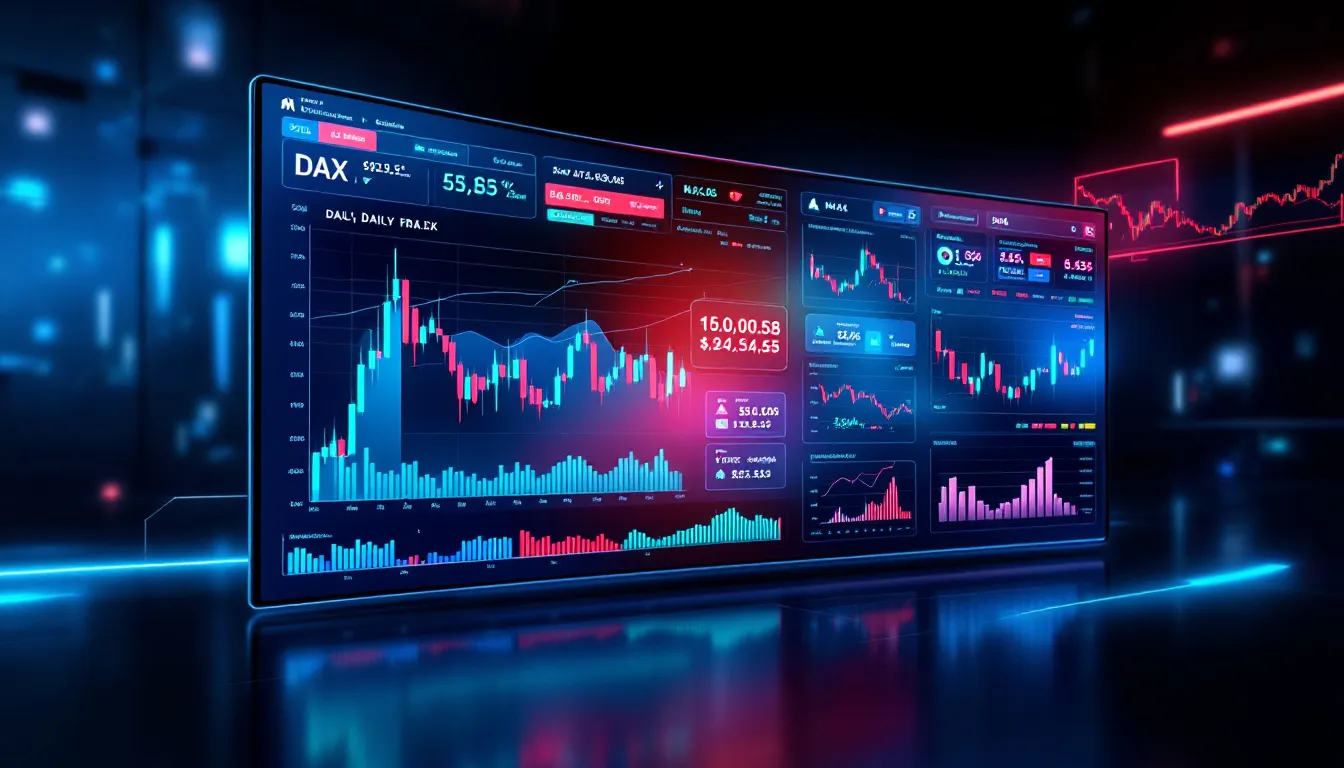 Technical analysis tools for DAX trading, including charts and indicators.