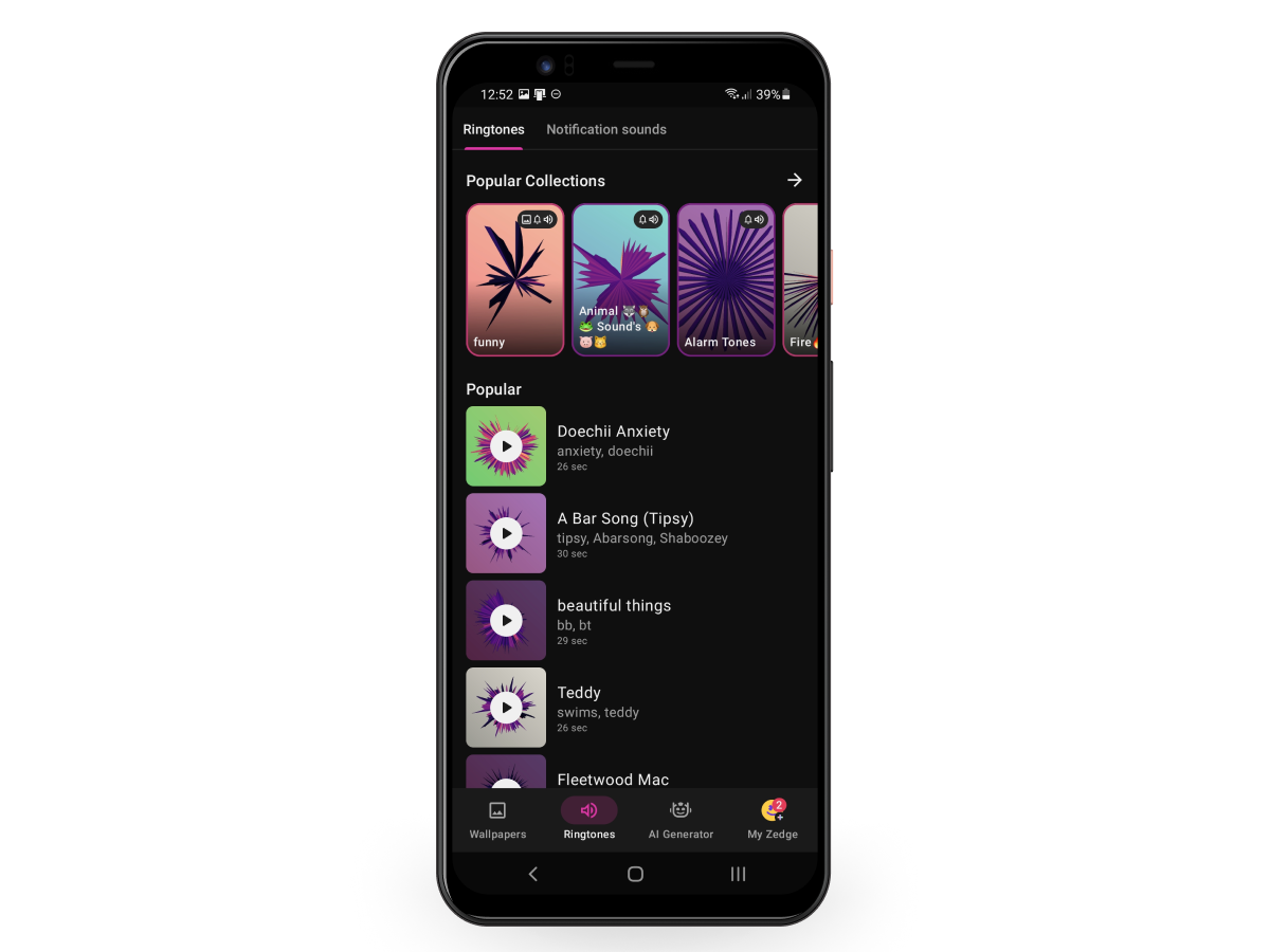How to Change the Ringtone with Zedge on