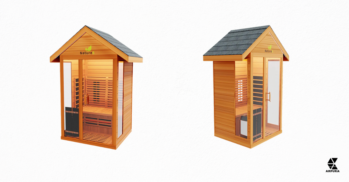 Featuring the different types of saunas available at Airpuria, including the traditional Finnish sauna.