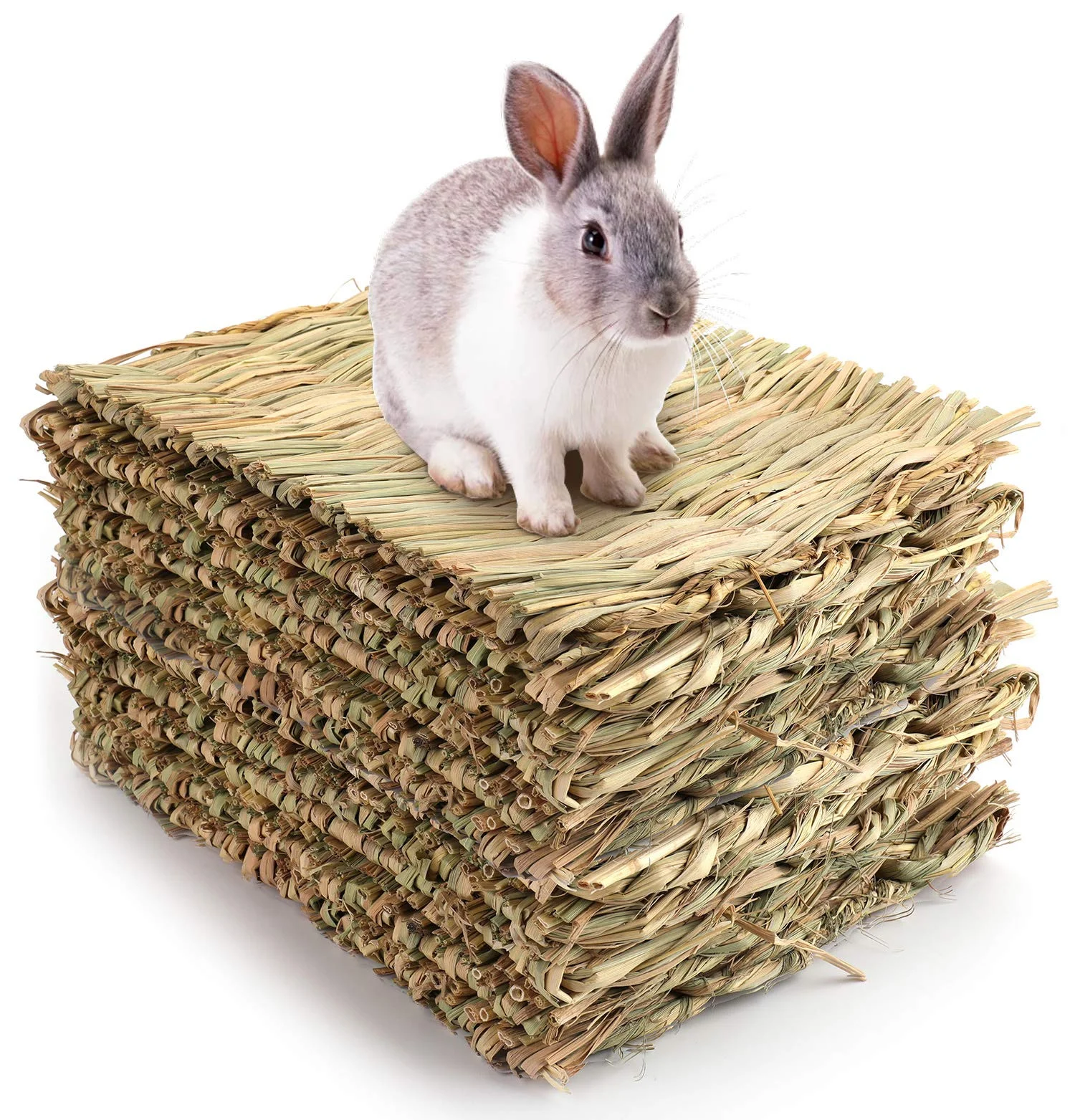 Yesland 12 Pack Woven Bed Mat for Rabbits