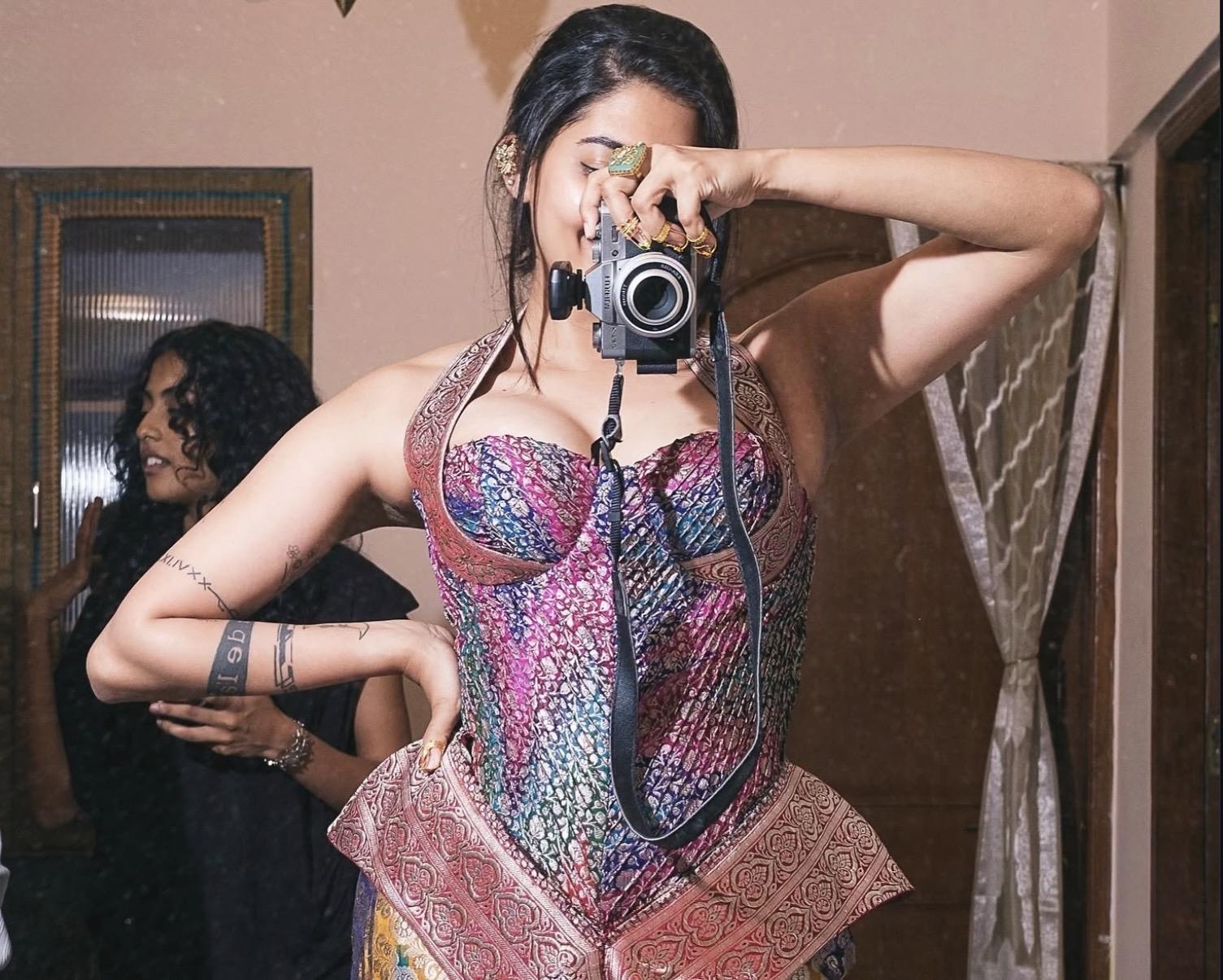 Disha Madan wearing custom Niharika Vivek at the Cannes Film Festival 2026