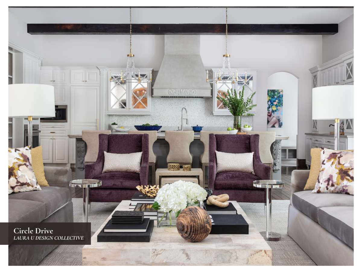 the living room in our Circle Drive project