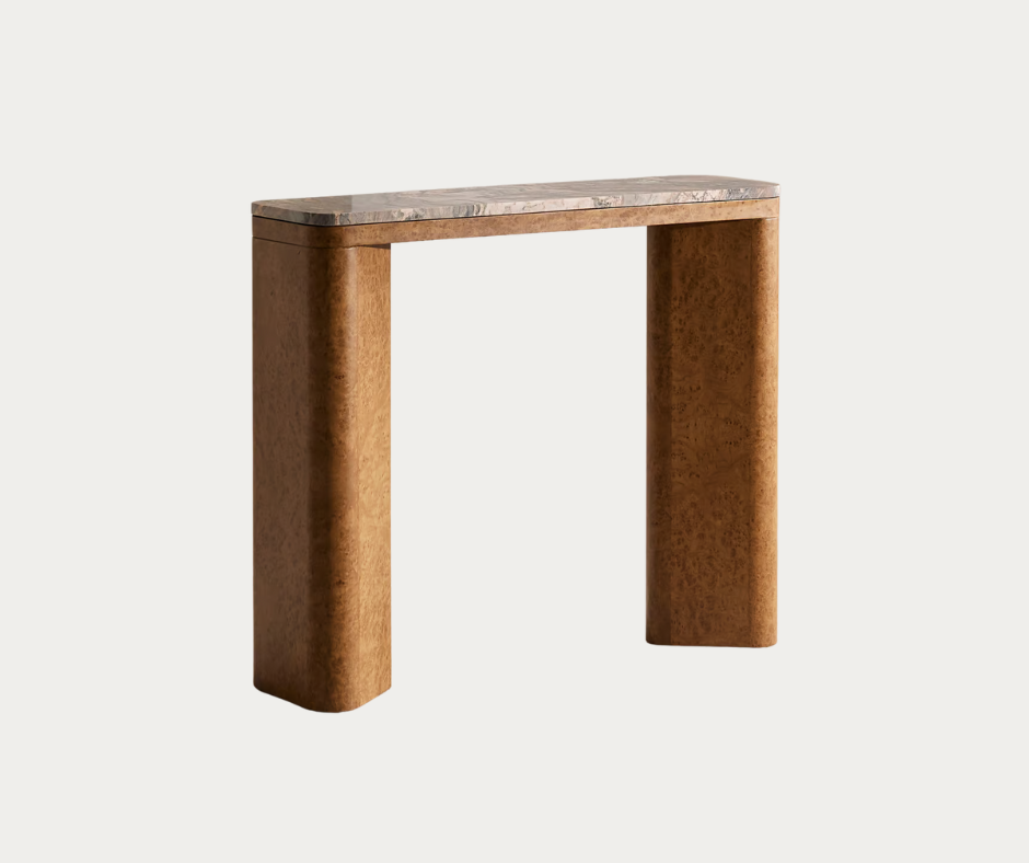 pair form and functionality with the Tiber Console table