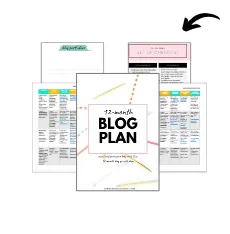 12 month blog plan