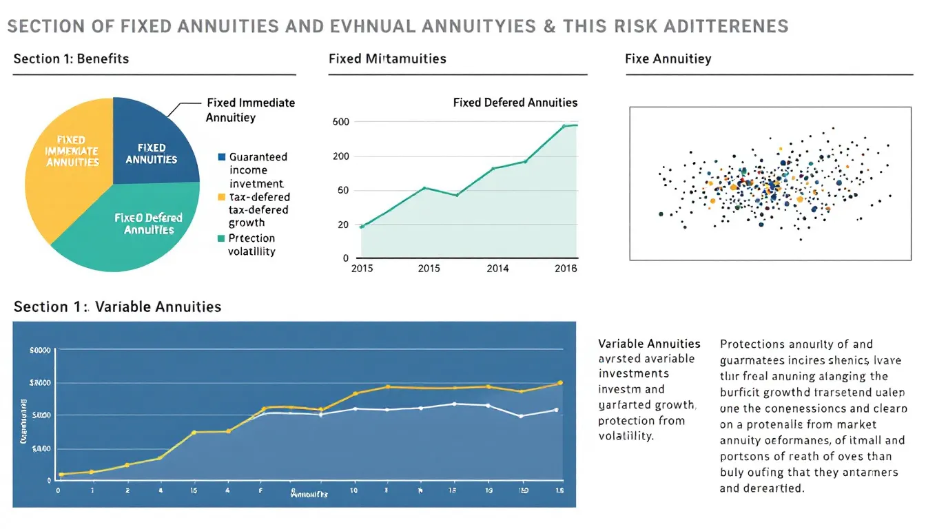 A chart showing how different types of annuities mitigate risks.