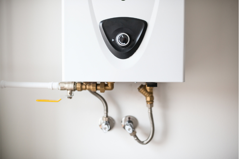 other appliances: modern tankless water heater