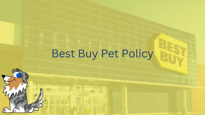Image Text: "Best Buy Pet Policy"