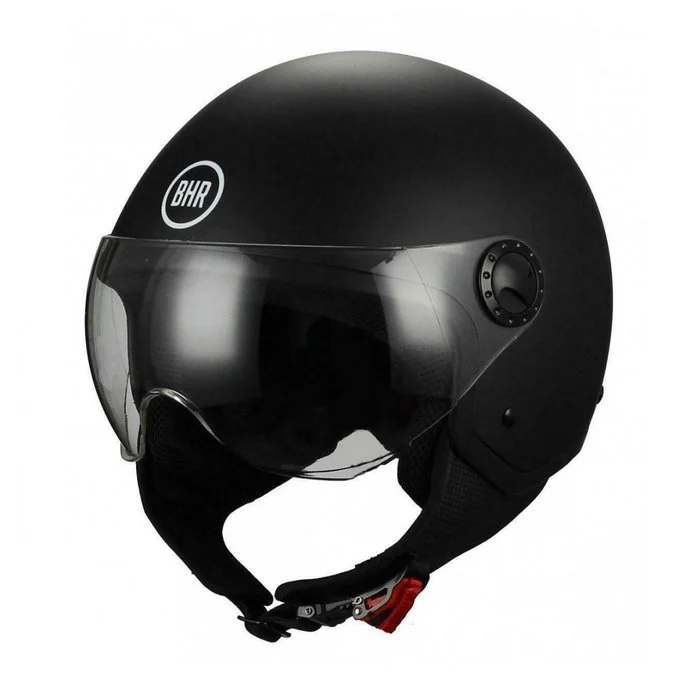 BHR801 vespa helm - mat zwart
