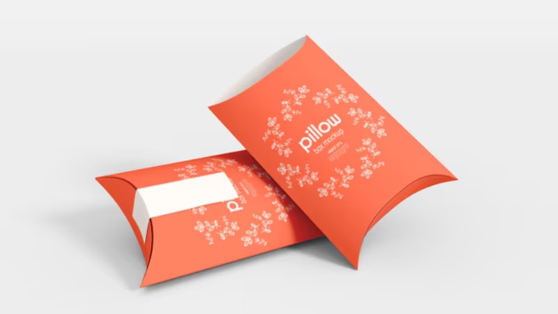 Colorful pillow boxes