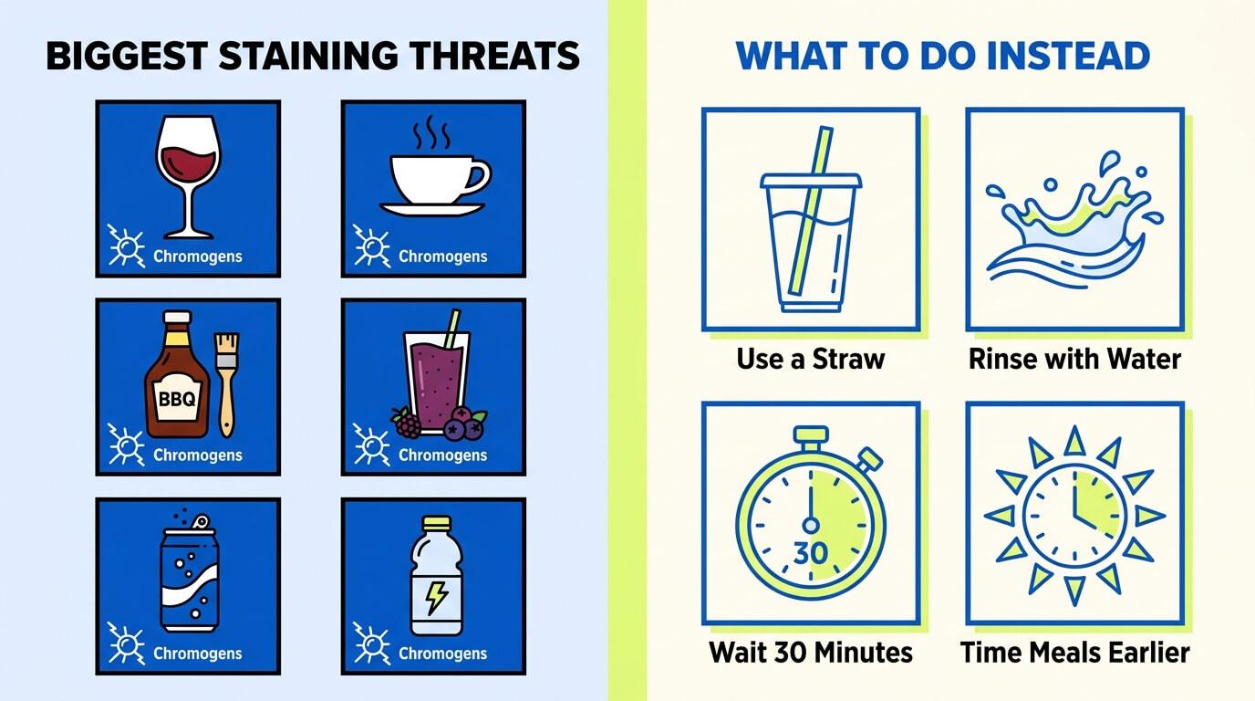 The Foods and Drinks That Stain Fastest (And What to Do Instead)