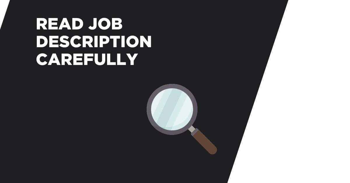 read job description carefully on both ats resume options