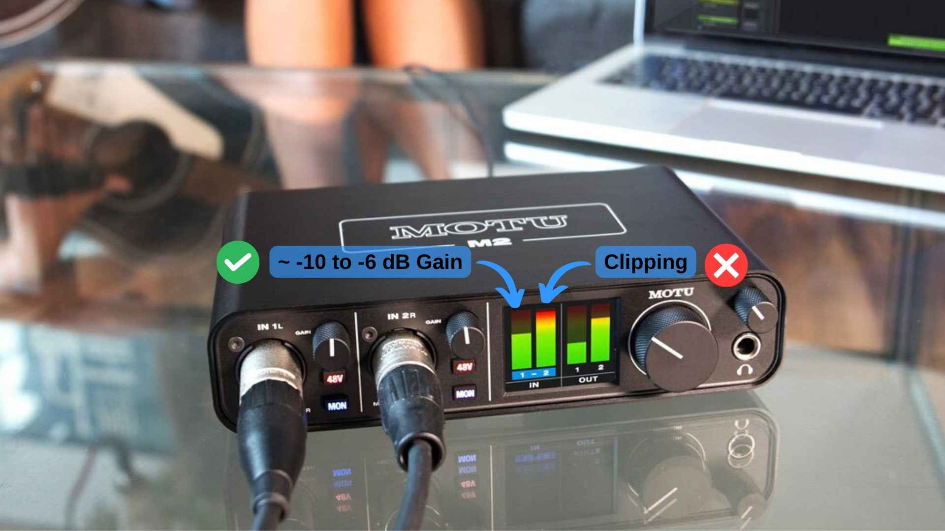 Setting the input gain