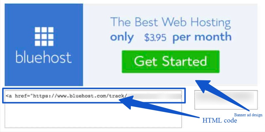 Bluehost affiliate banner ad