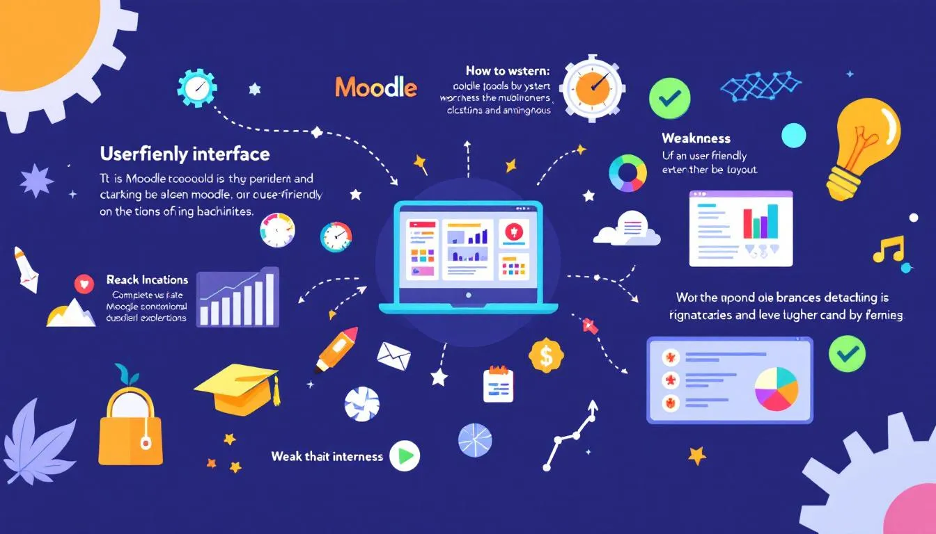 An overview of Moodle LMS interface showcasing its user-friendly design.
