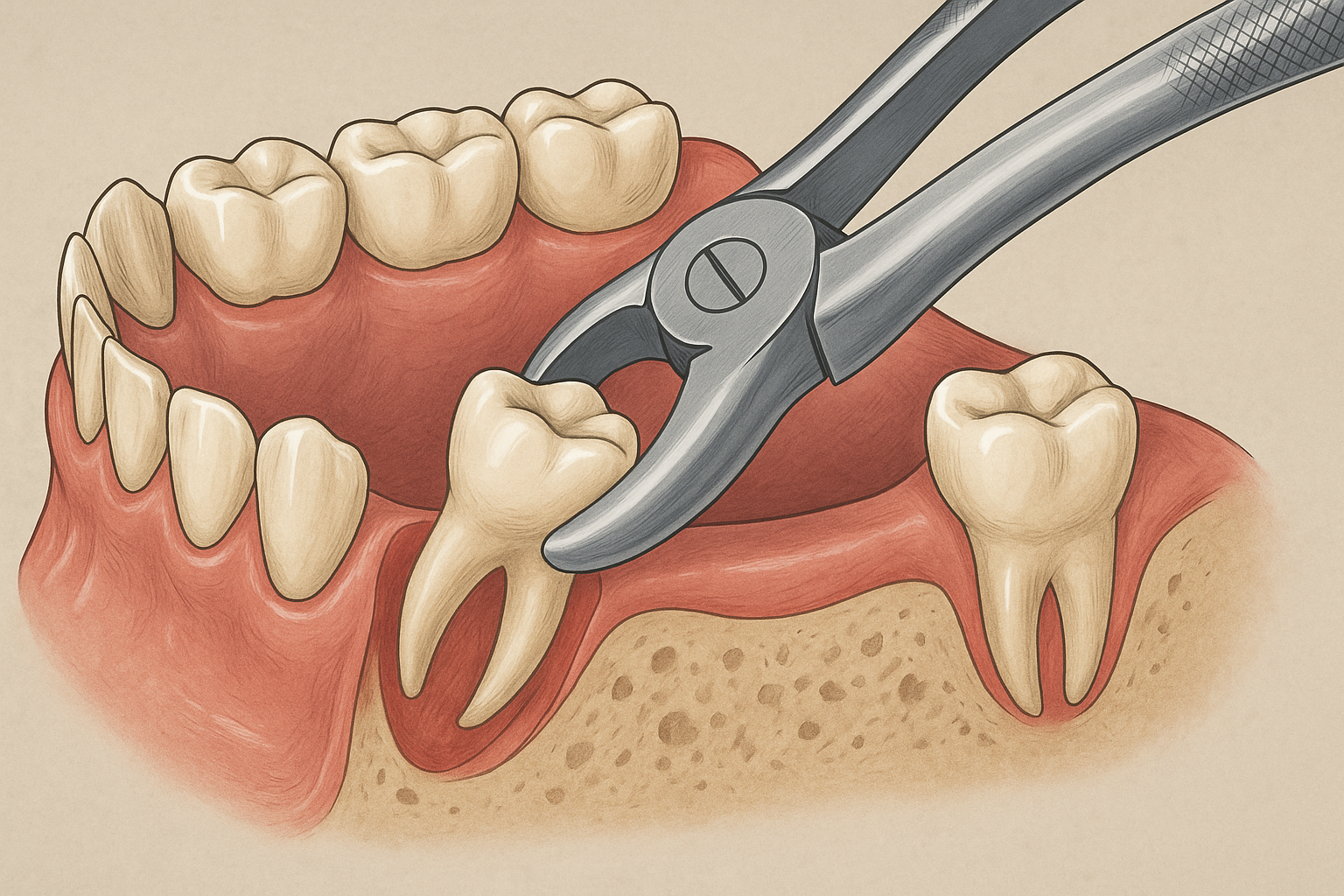 En tann blir trukket ut med tang, omgitt av tannkjøtt og andre tenner i kjeven, illustrert i realistisk stil. trekking av tenner refusjon direkte oppgjør med helfo refusjon fra helfo nedsatt evne til egenomsorg patologisk tap av tannsubstans tanntap uten egne tenner egne tenner i underkjeven økonomisk støtte rett til refusjon direkte oppgjør allergiske reaksjoner mot tannrestaureringsmaterialer helt eller delvis tanntap evne til egenomsorg hos svulster i munnhulen tilgrensende delvis tanntap uten egne sjelden medisinsk tilstand særlige medisinske tilstander helfo refusjon medisinske tilstander undersøkelse og behandling varig nedsatt funksjonsevne sterkt nedsatt evne egenomsorg hos personer munnhulen tilgrensende vev gi rett personer som har varig anomalier i munn sykdommer og anomalier munn og kjeve hoderegionen for øvrig nedsatt funksjonsevne tannskade ved ulykke ta kontakt helfo infeksjonsforebyggende tannbehandling refusjon tannbehandling støtte rett tannlegen behandling tenner trekking får stønad tannlege dersom krav gir mer sykdommer under nødvendig pasienten pasienter dekket tannhelse kirurgisk ulykke dine godkjent behandlingen undersøkelse viktig gjelder