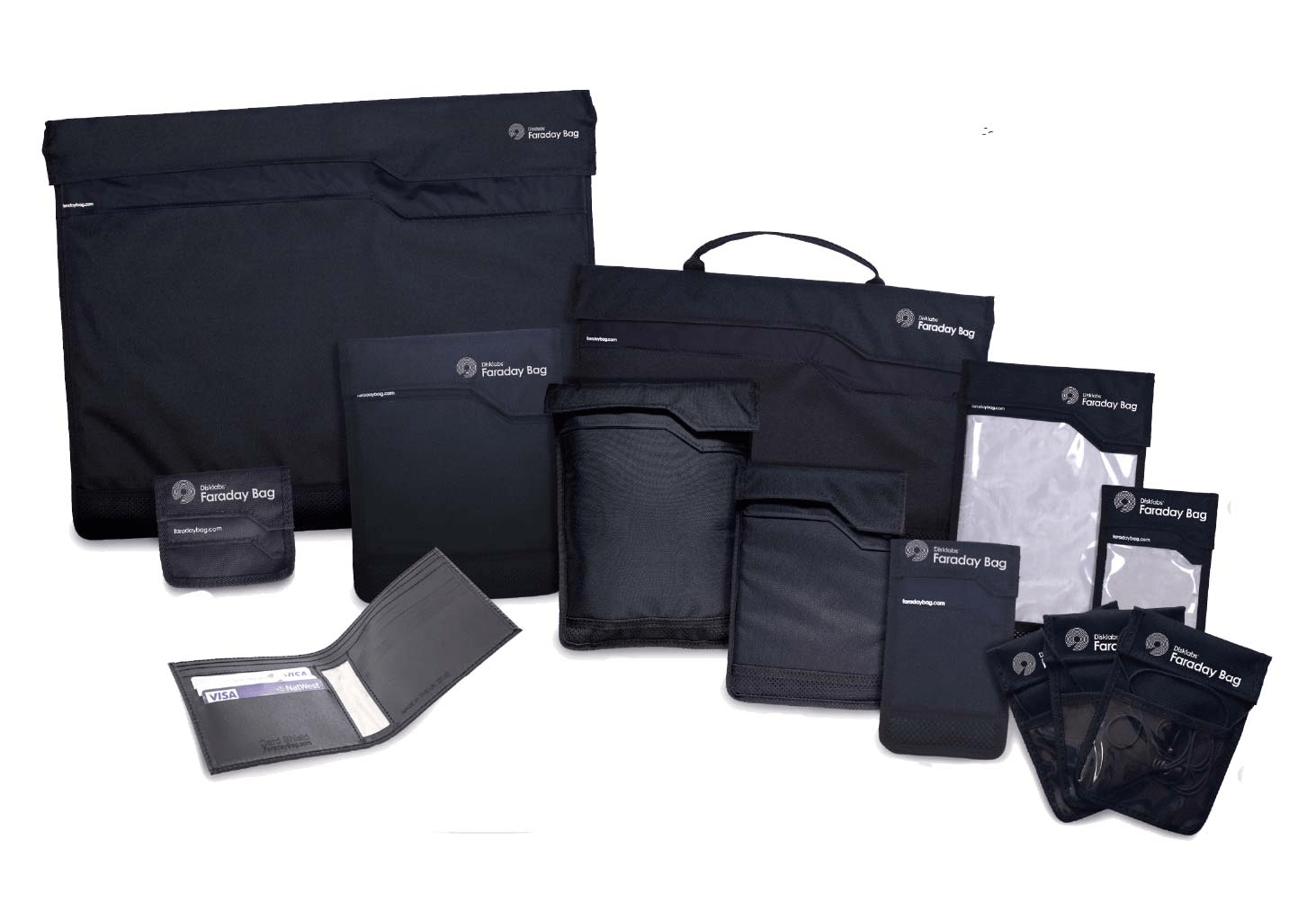 Radio Frequency Shielded Faraday Boxes, Bags, and Pouches