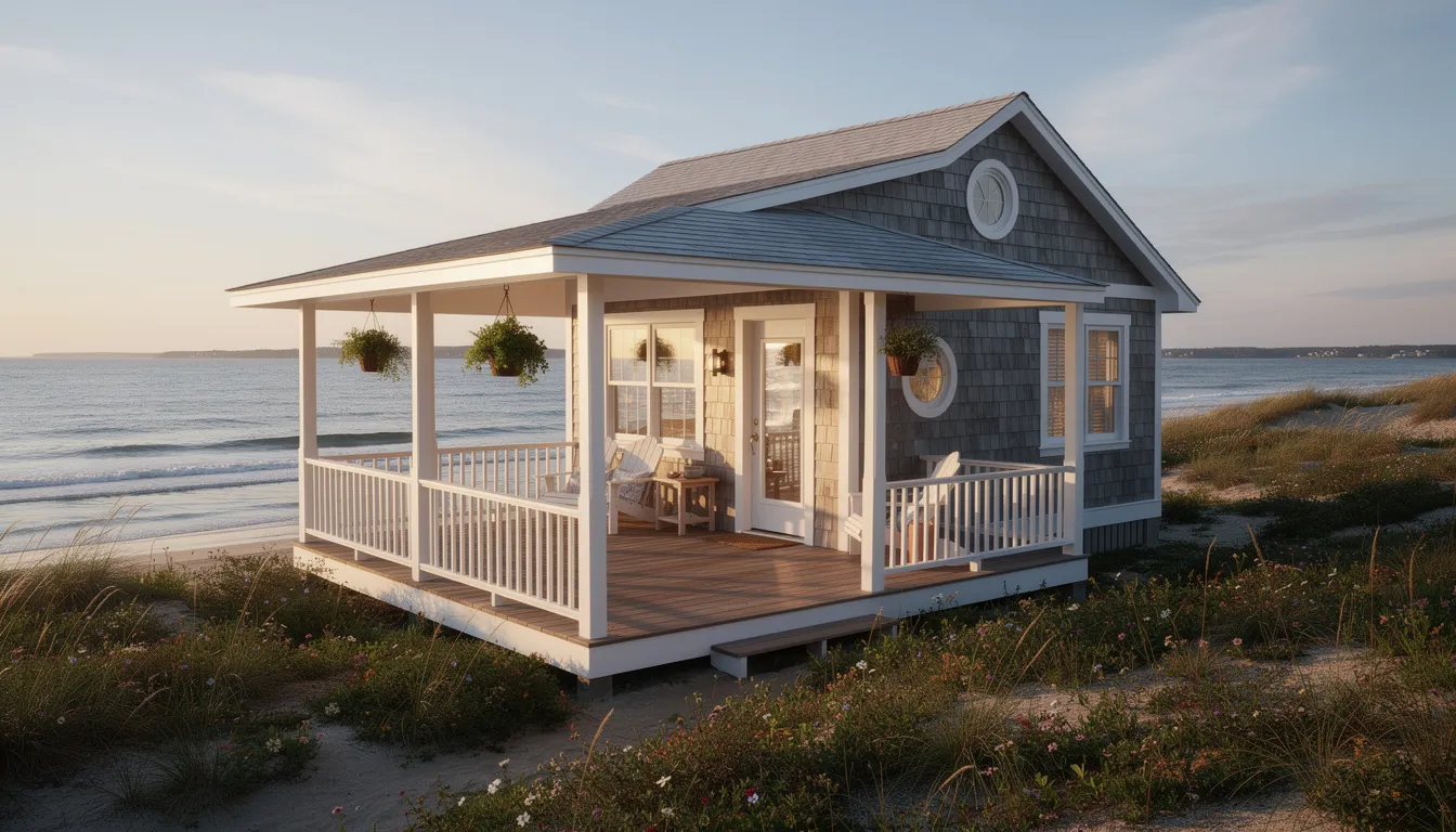 The image features a charming coastal cottage with a wraparound porch that offers stunning views of the water, embodying the appeal of Connecticut's real estate market. This picturesque setting highlights the growing buyer demand for homes near the coast, making it an attractive option for real estate investors and those seeking a second home.
