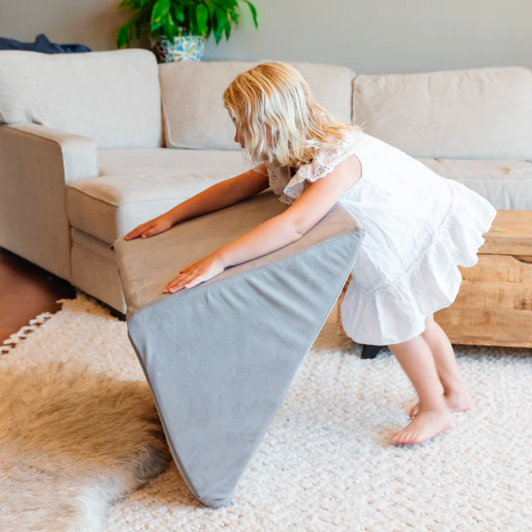 Girl balancing on a a Figgy Biggy Wedge