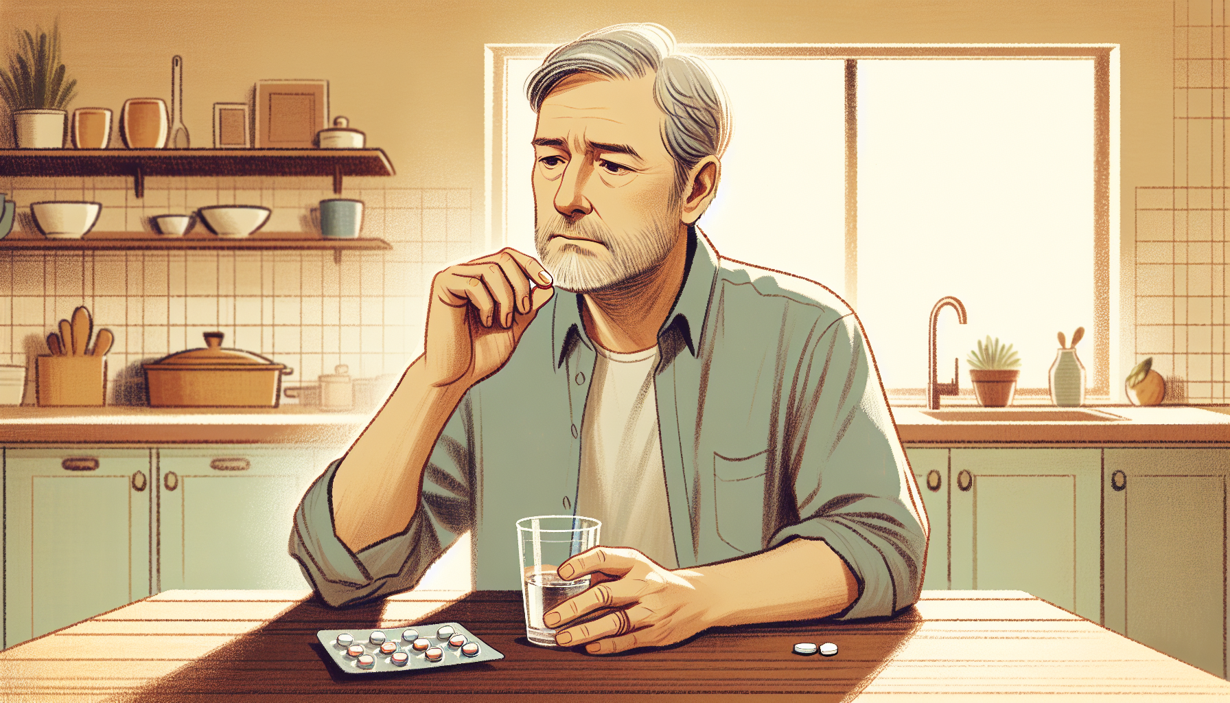 Een illustratie van een man die Levitra gebruikt om zijn erectieproblemen te behandelen