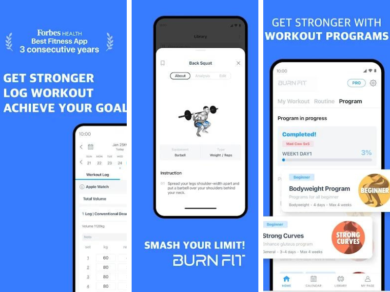 Burn.Fit best workout apps