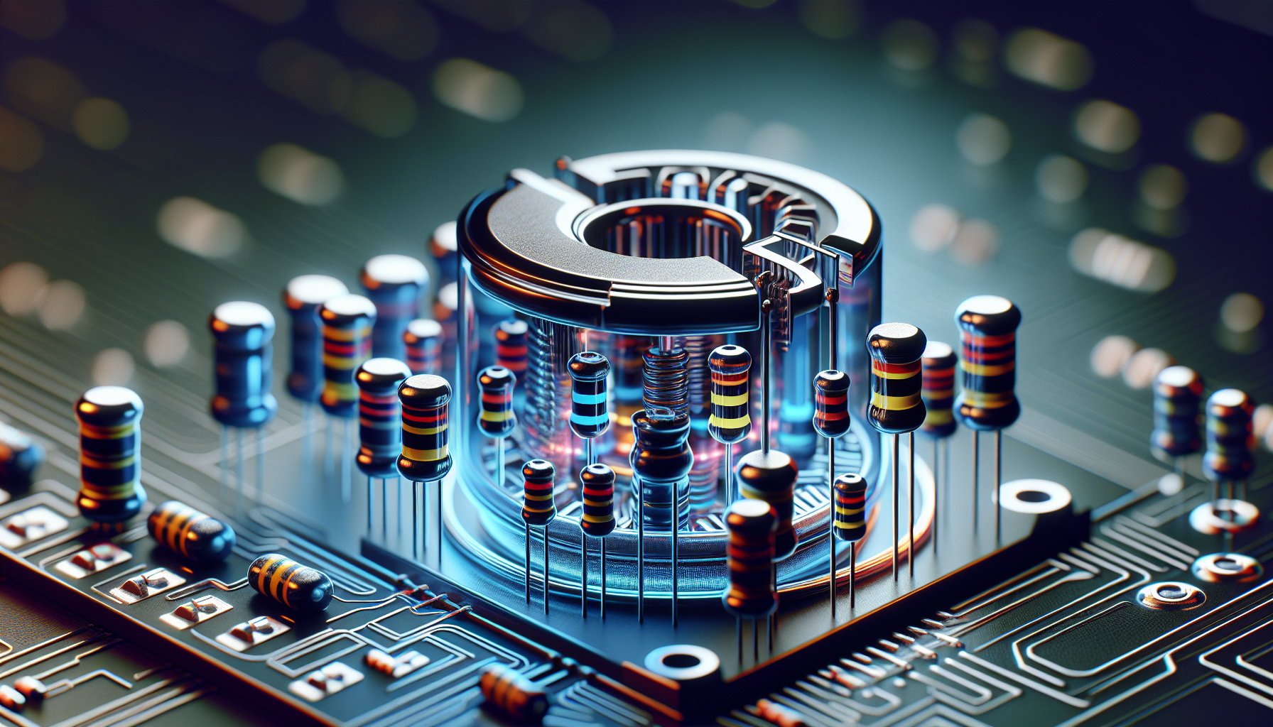 Illustration of modern power resistors