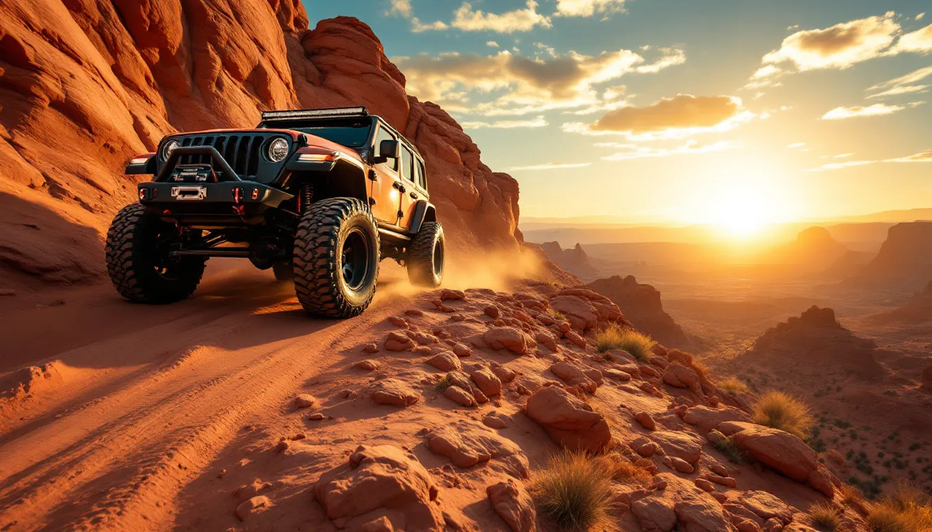 An adventurous off-roading experience in Moab's unique landscapes.