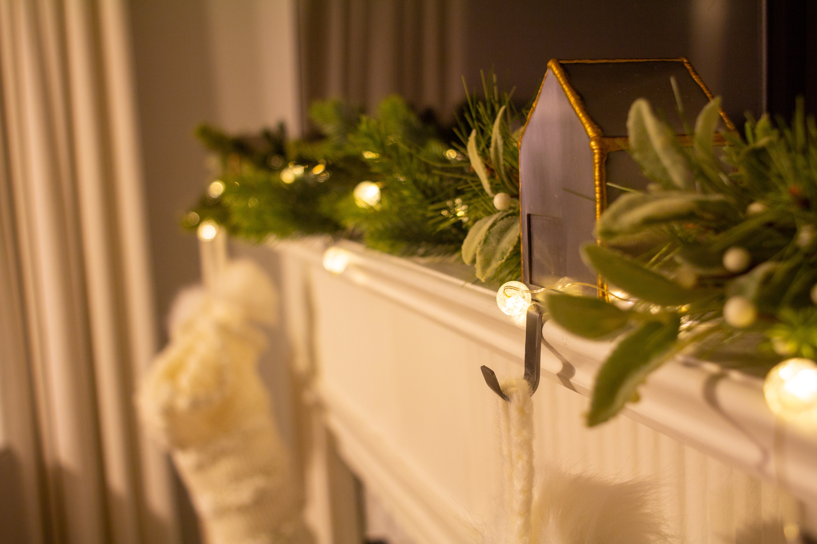 use Christmas stockings as part of your Christmas decor for a festive feel