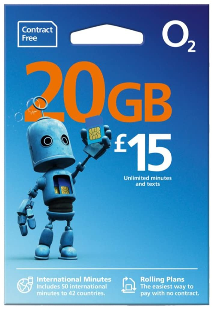 The O2 Go Card with 20 gb