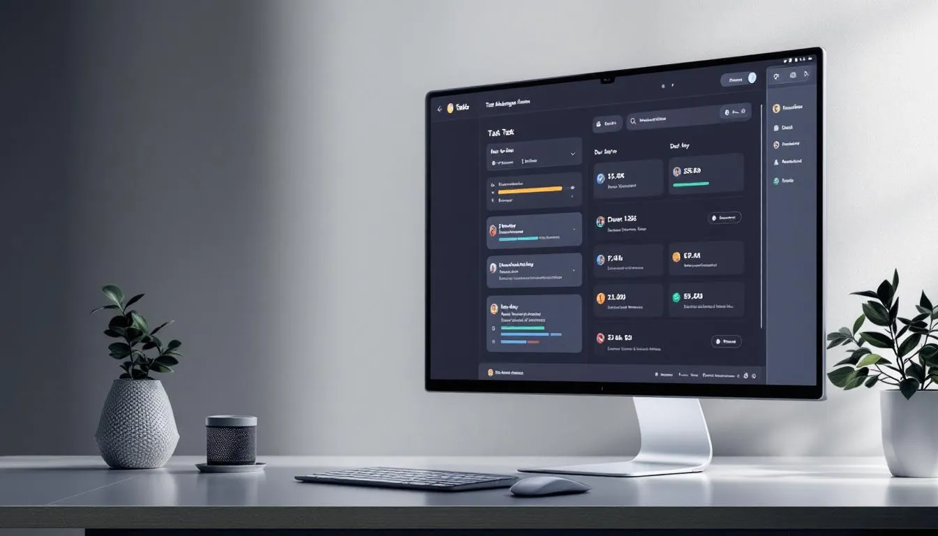 Tablette affichant une liste de t&acirc;ches organis&eacute;e dans une application de gestion des t&acirc;ches.