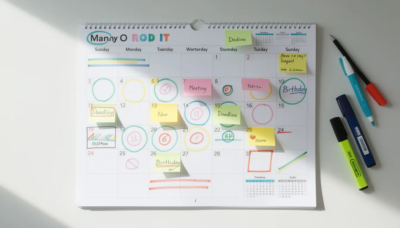 The image shows a calendar with important dates marked and highlighted, indicating key milestones for social security disability benefits, including the application date, established onset date, and approval date. This visual representation helps disability recipients track their monthly benefit amounts and understand the timeline for their back pay calculations.