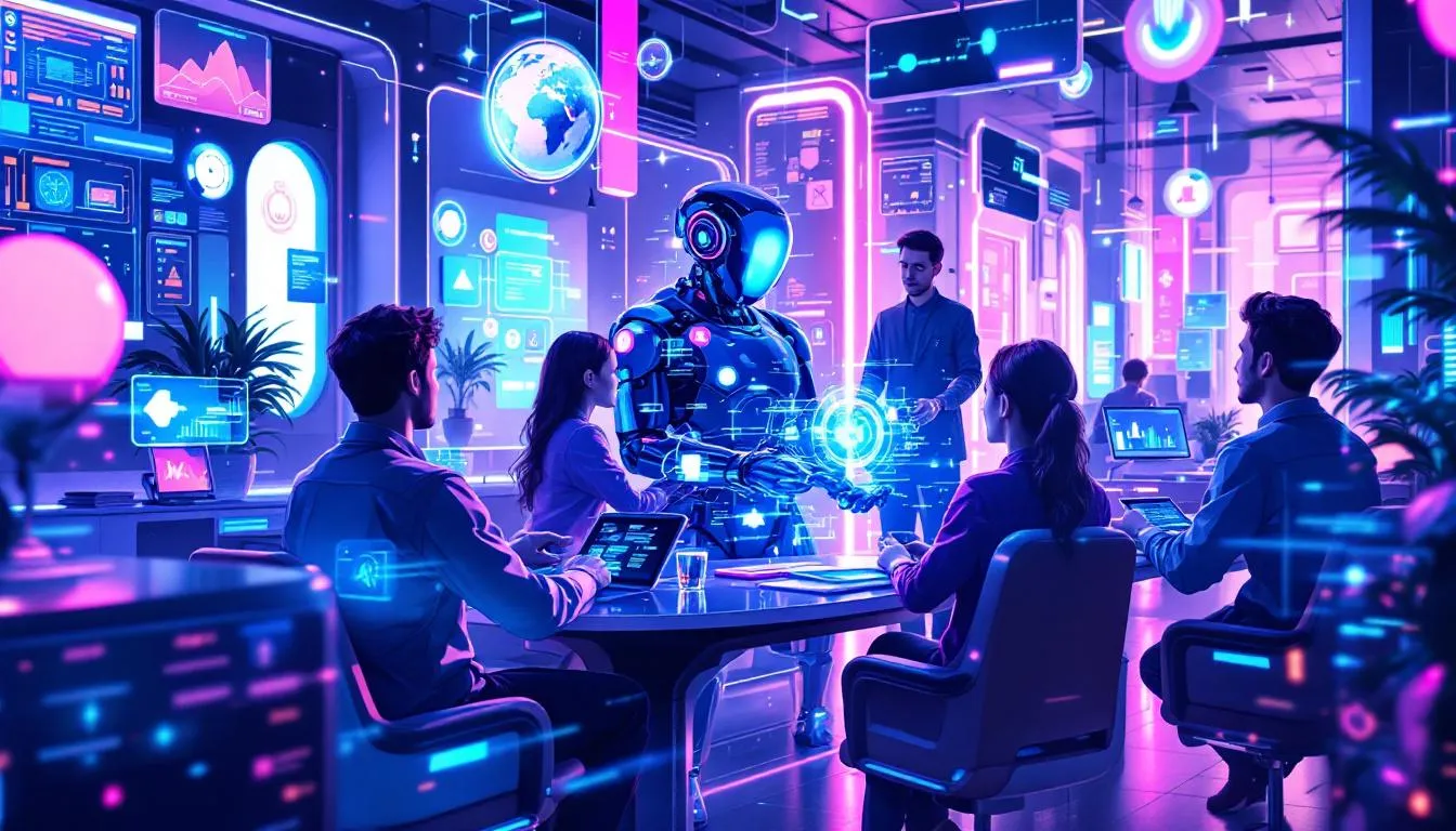 An illustration of AI tools transforming everyday life.