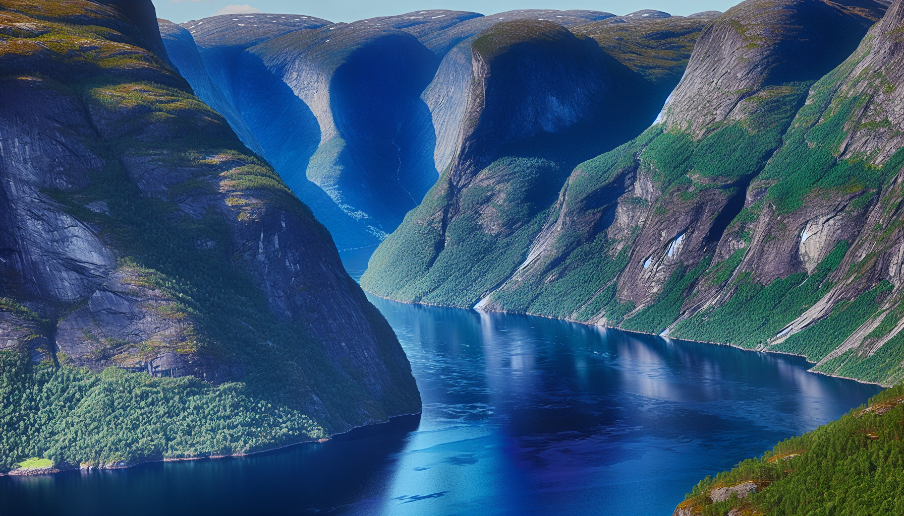 Verbluffend uitzicht over de prachtige fjorden van Noorwegen