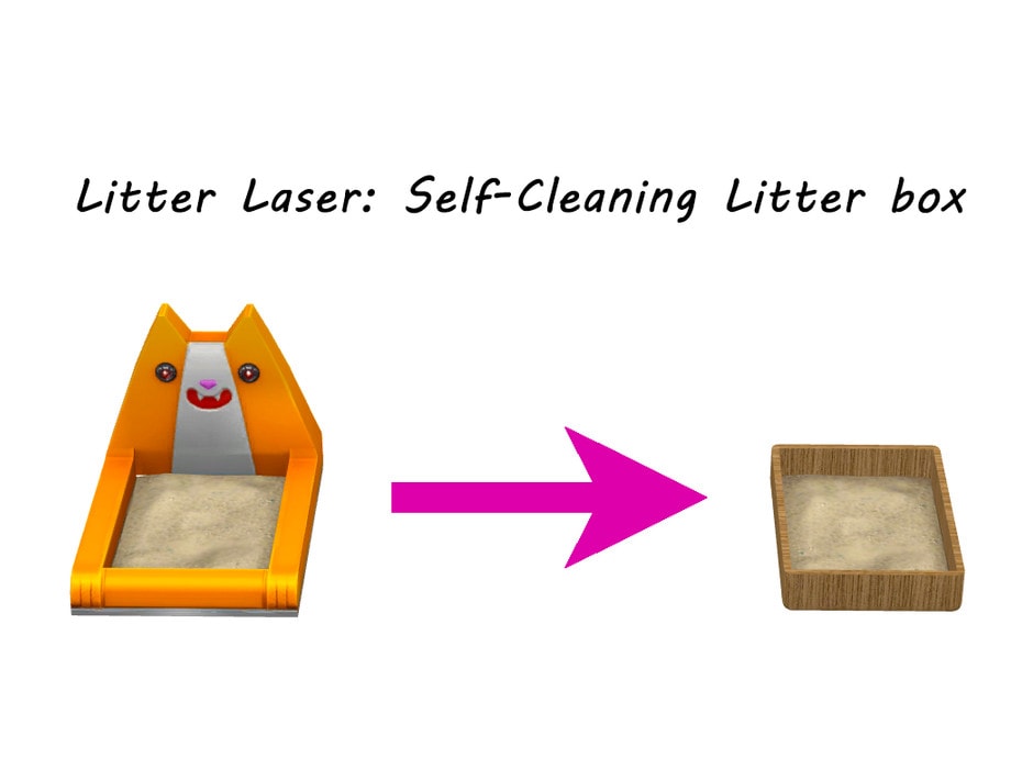 Little Laser: Self-Cleaning Litter Box