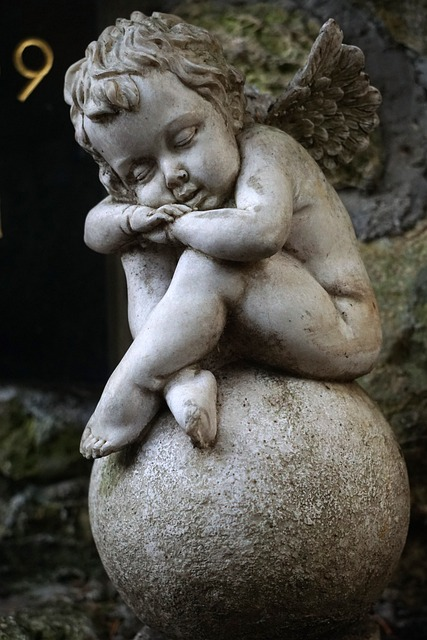 angel, angel figure, grave of angels