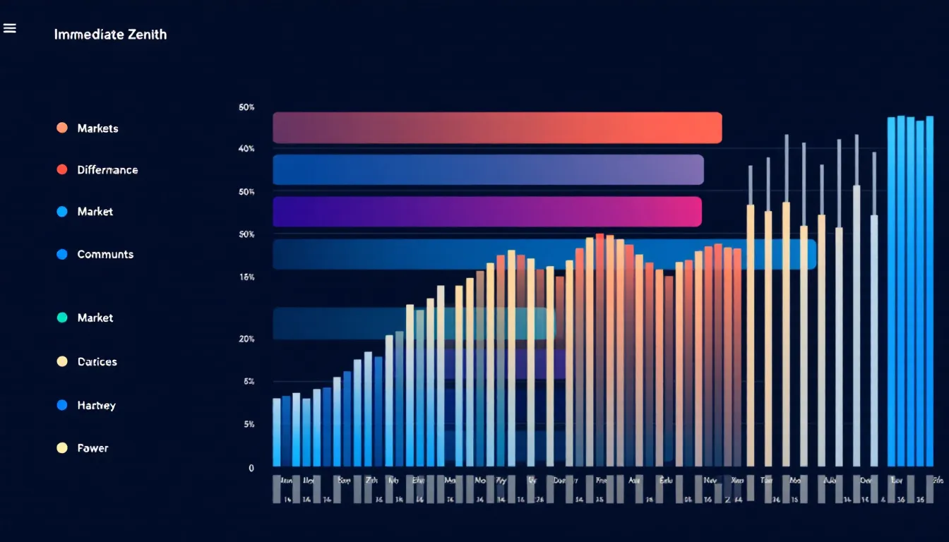 A chart comparing performance across different markets using Immediate Zenith.