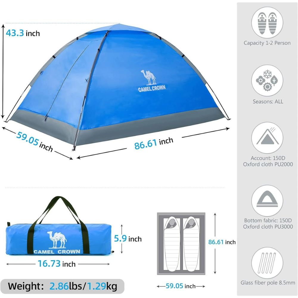 CAMEL CROWN 2/3/4 Person Camping Tent