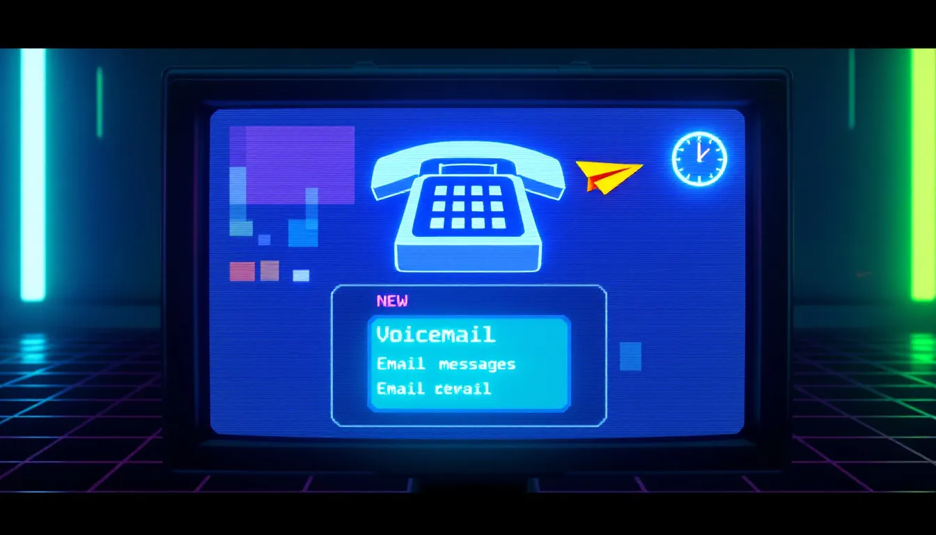 Integration of voicemail with email notifications.