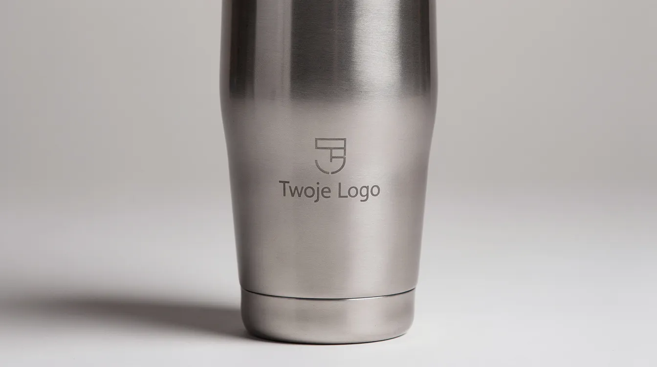 Na eleganckim kubku termicznym z stalową powierzchnią widnieje grawerowane logo firmy, co stanowi doskonały sposób na docenienie pracowników w okazji dnia doceniania pracownika. Taki gest podkreśla zaangażowanie każdego pracownika oraz buduje pozytywną atmosferę w miejscu pracy.