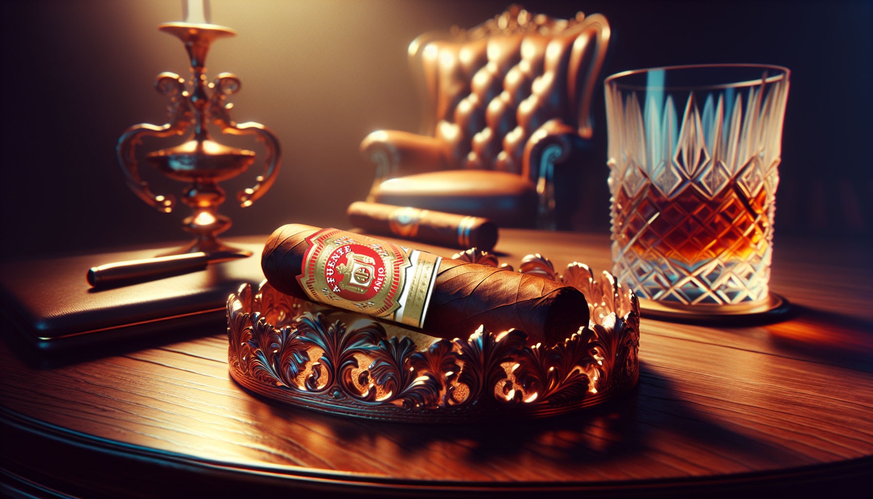 An artistic representation of the Arturo Fuente Añejo No. 50 cigar as the best overall choice.