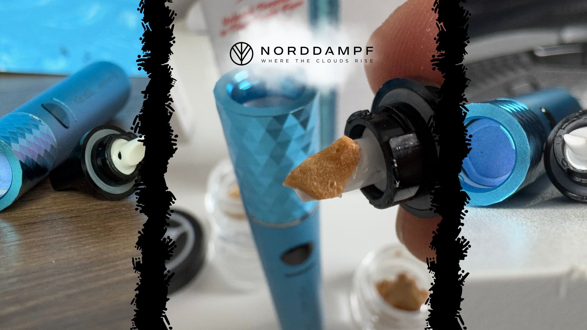 Dab in einem Dabbing Vaporizer