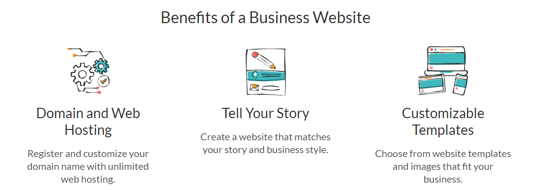 Business Website, and Domain
