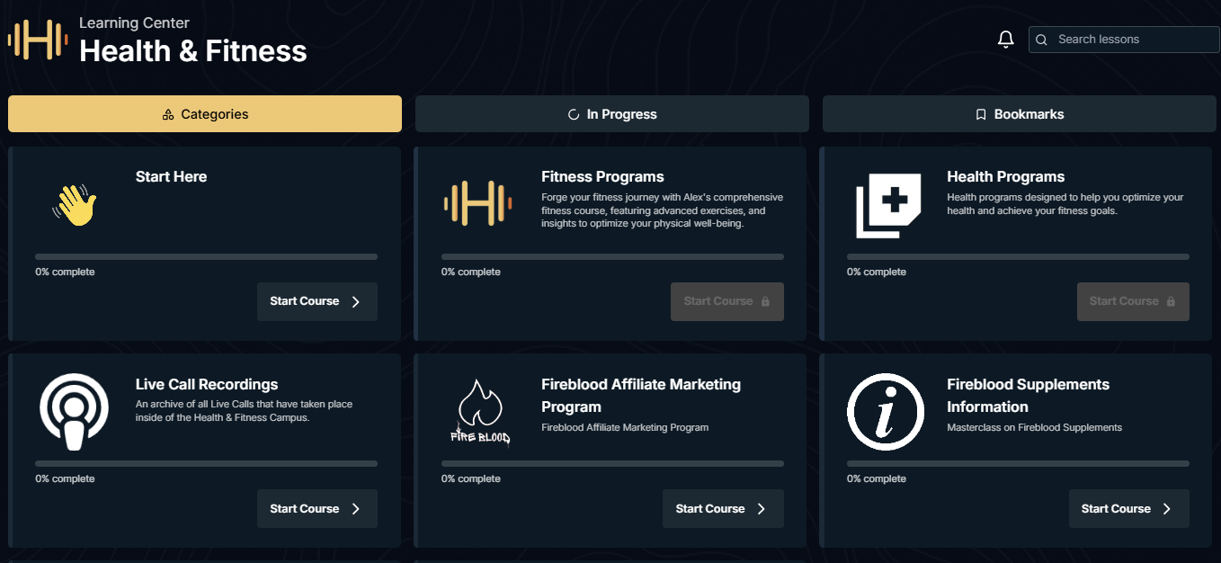 program suited for fitness fanatics and for education purposes 